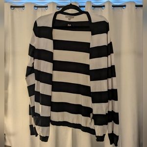 Burberry silk striped cardigan (US L)